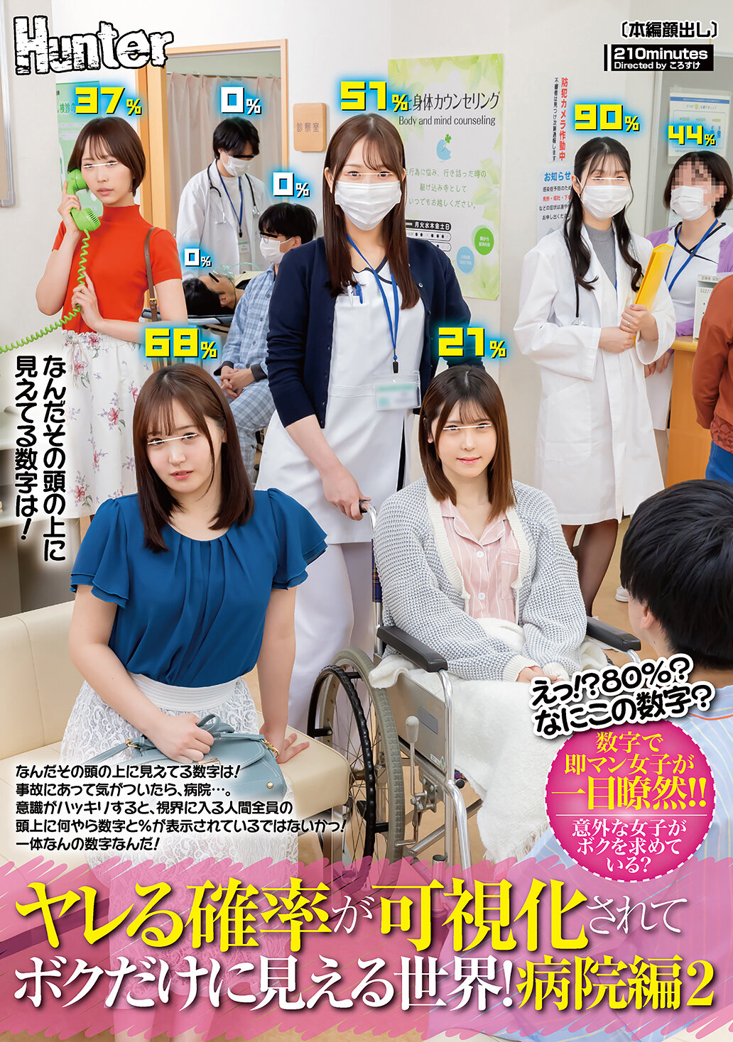 HUNTC-463什麼！？80％？這是什麼數字？只有我能看到的世界，將可能性可視化！醫院篇2，那個在你頭上看到的數字是什麼！ - AV大平台 - 中文字幕，成人影片，AV，國產，線上看